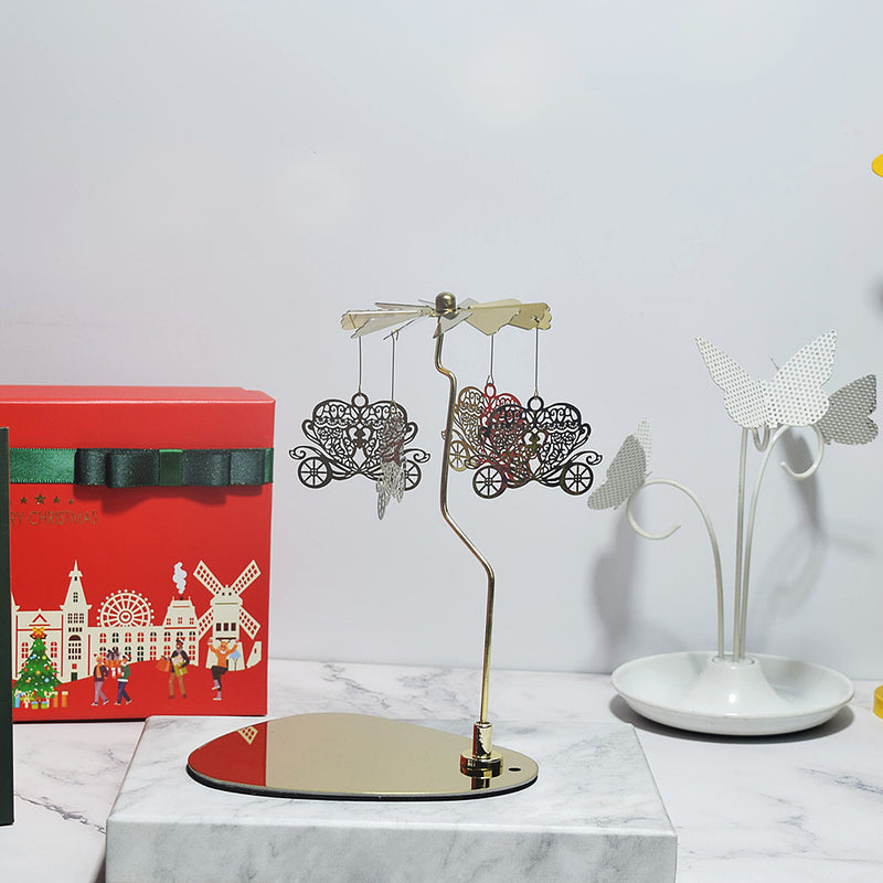 Creative Scented Candles Triangular Tray Rotating Candle Holder