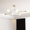 Simple Iron Chandelier | Bedroom & Living Room Ceiling Lamp