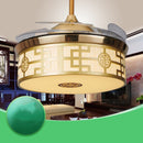 Chinese Style Fan Chandelier | Intelligent Frequency Conversion Fan
