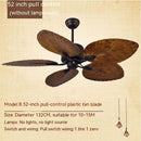 Retro Fan-Style Ceiling Lamp | Mute Frequency Conversion Light