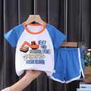 Children's Short-sleeved Suit Korean Clothing