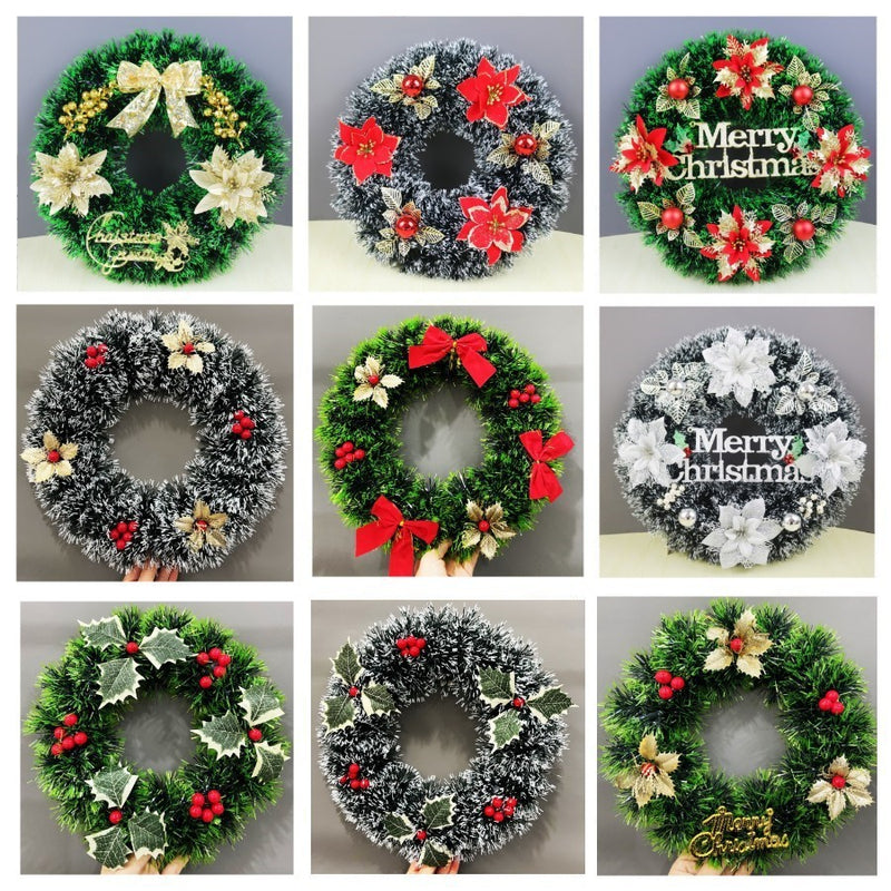 Christmas Decorations Festival Wreath Wreath Window Layout Door Hanging Site Layout Christmas Product