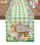 Holiday Dress-up Table Runner Easter Rabbit Egg Tablecloth