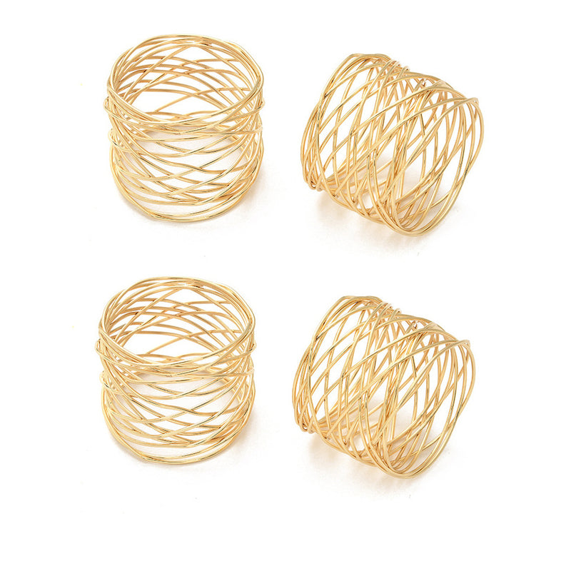 Metal Napkin Napkin Woven Ornament Ring Buckle Table Buckle