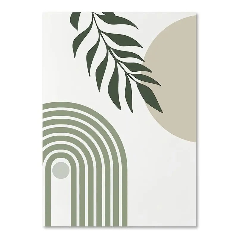 Green Plant Decorative Painting Wall Art