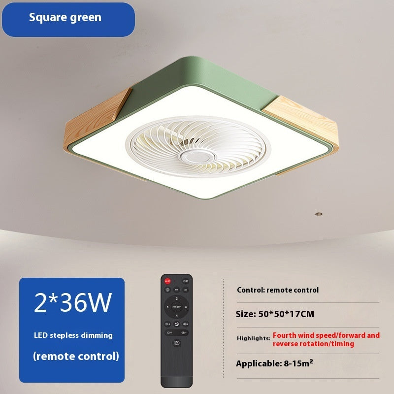 Solid Wood Ceiling Fan Lamp | Bedroom & Dining