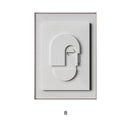 Three-Dimensional Abstract Morandi Geometric Wall Art