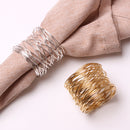 Metal Napkin Napkin Woven Ornament Ring Buckle Table Buckle