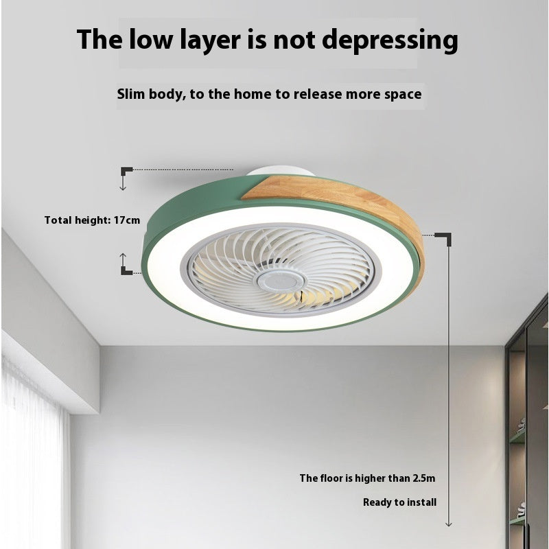 Solid Wood Ceiling Fan Lamp | Bedroom & Dining