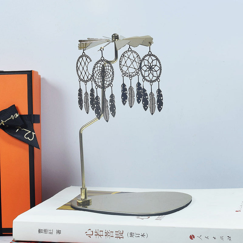 Creative Scented Candles Triangular Tray Rotating Candle Holder