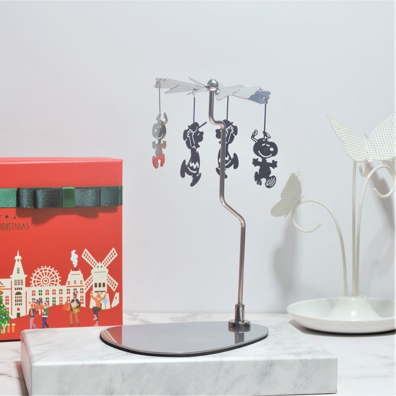 Creative Scented Candles Triangular Tray Rotating Candle Holder