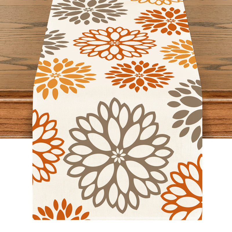 Art Table Runner Farmhouse Polyester Tablecloth