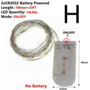 Fairy Lights Copper Wire LED String Lights Christmas Wreath