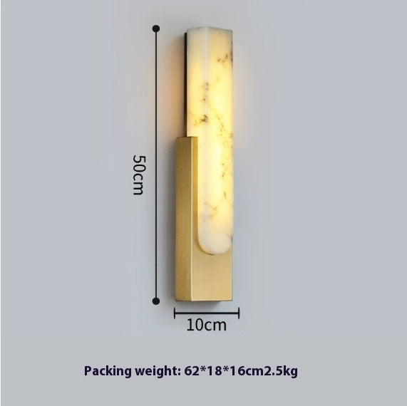 Light Luxury Background Wall Marble Wall Lamp