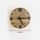 Round Clock Yellow Cave Stone Wall Lamp