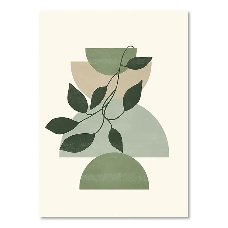 Green Plant Decorative Painting Wall Art