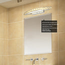LED Simple Bathroom Shower Room Wall Lamp Crystal Mirror Headlight