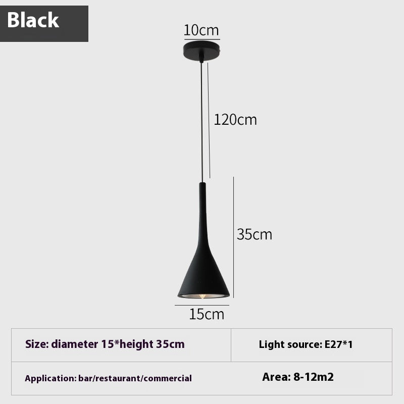 Nordic Aluminum Horn Chandelier | Minimalist Restaurant Light