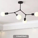 Simple Iron Chandelier | Bedroom & Living Room Ceiling Lamp