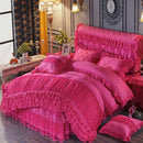 Four-piece Set Of Warm Quilted Padded Bed Skirts And Bedspreads
