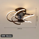 Nordic LED Fan Lamp | Remote-Controlled Bedroom & Living Room