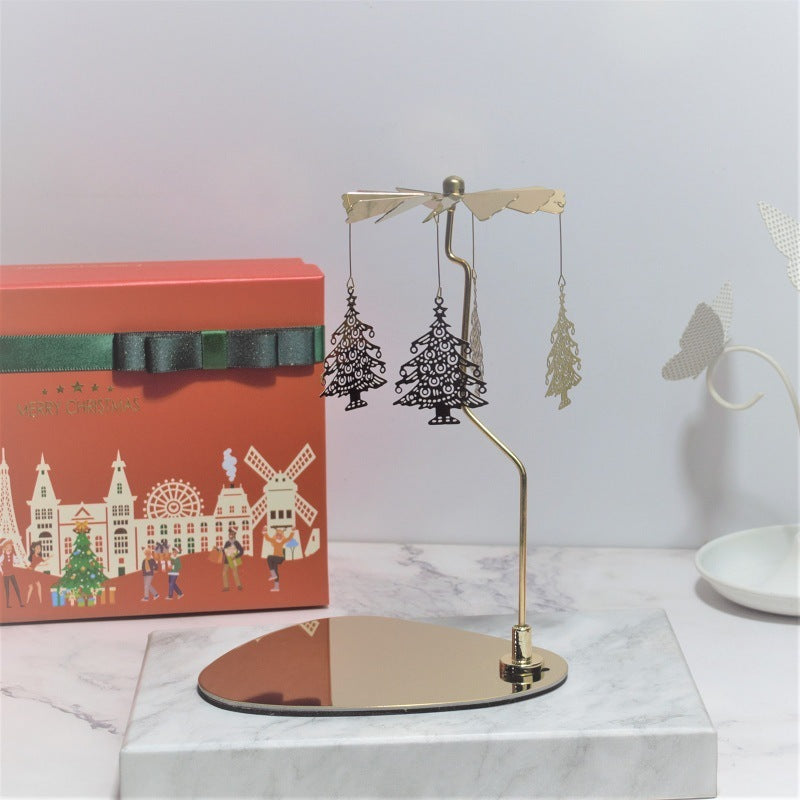 Creative Scented Candles Triangular Tray Rotating Candle Holder