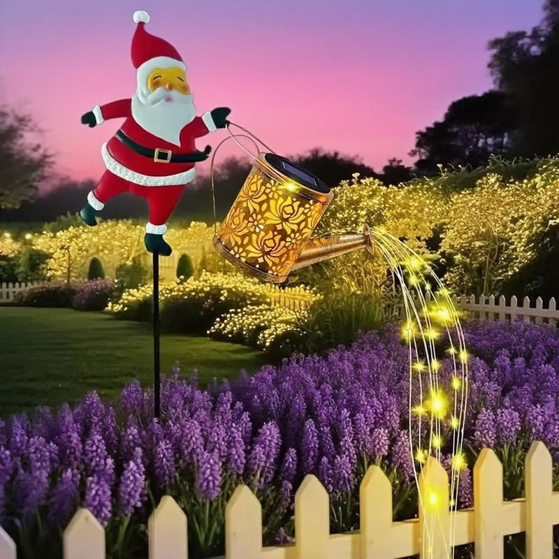 Creative Solar-Powered Santa Yard Decoration Light