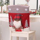 Decoration Three-dimensional Cartoon Chair Cover Santa Snowman