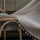 Polyester Linen Solid Color Simple Bedroom Living Room Half Shade Curtain