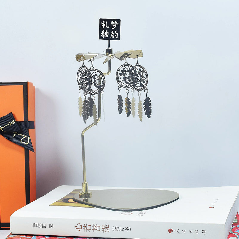 Creative Scented Candles Triangular Tray Rotating Candle Holder