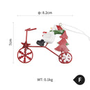 Iron Santa Claus Snowman Reindeer Christmas Tree Ornaments