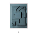 Three-Dimensional Abstract Morandi Geometric Wall Art