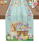 Holiday Dress-up Table Runner Easter Rabbit Egg Tablecloth