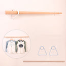 Front Side Hanger Wooden Hanger Clothing Display Rack Wall-mounted Display Rack Hanger