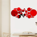 Big And Small Circles Mirror Sticker 3D Stereo Acrylic Wall Decoration