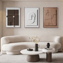 Three-Dimensional Abstract Morandi Geometric Wall Art