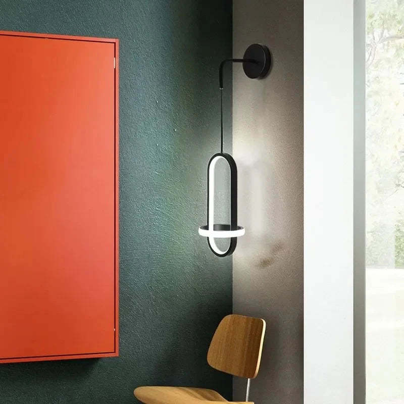 Nordic Light Luxury Wall Background Wall Bedroom Bedside Lamp