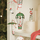 Iron Santa Claus Snowman Reindeer Christmas Tree Ornaments