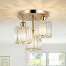 Modern Black Crystal Ceiling Lights | Elegant Home Lighting