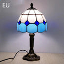 Lamp Bedroom Bedside Lamp Retro Bar Yellow Glass Lamp Resin Base Table Lamps Makeup Table Side Table Led Lights