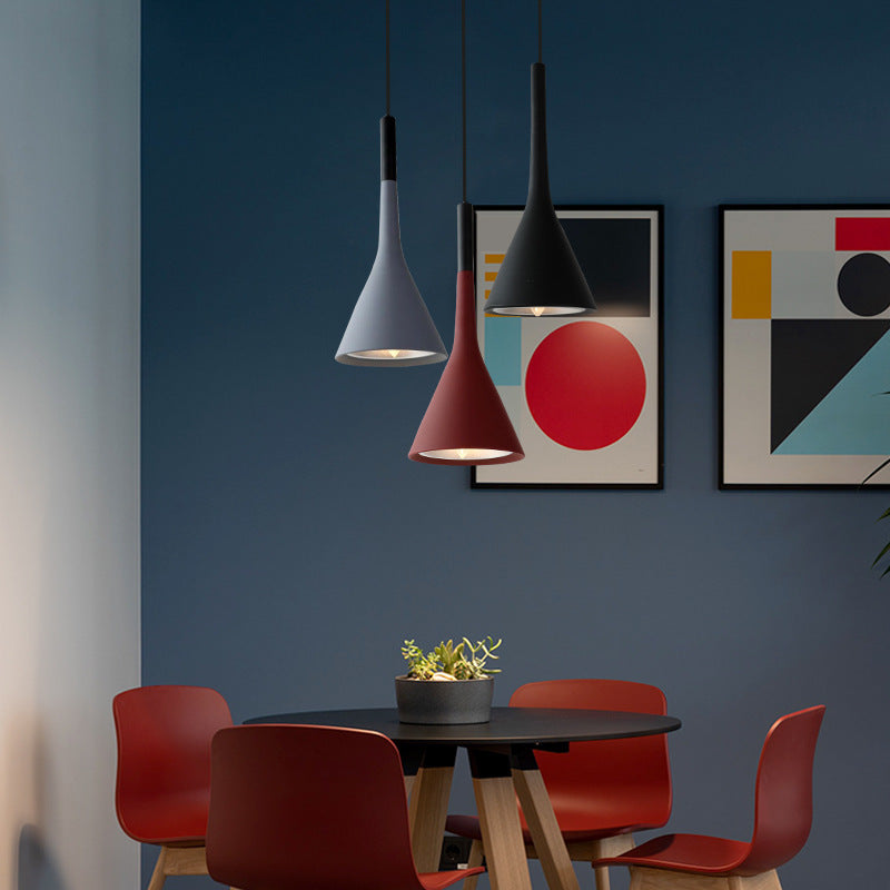 Nordic Aluminum Horn Chandelier | Minimalist Restaurant Light