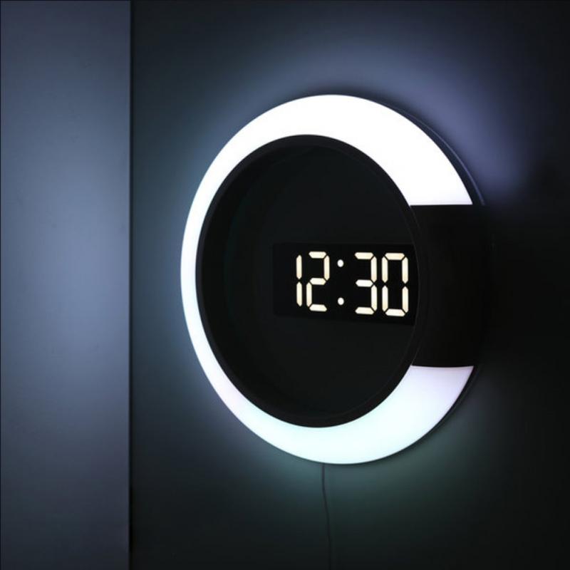 3D LED Wall Digital Clock