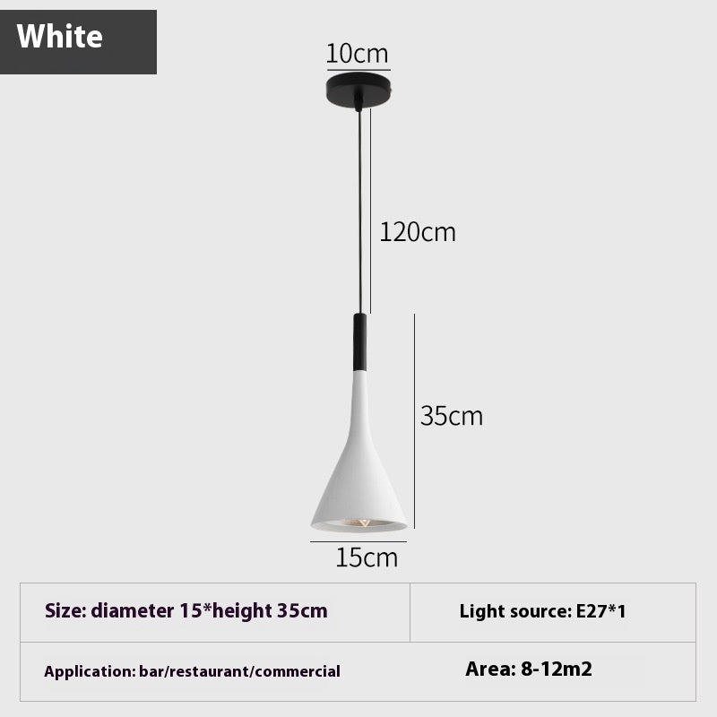 Nordic Aluminum Horn Chandelier | Minimalist Restaurant Light