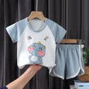 Children's Short-sleeved Suit Korean Clothing