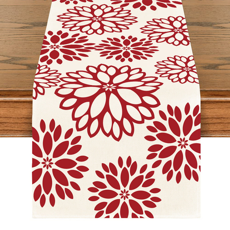 Art Table Runner Farmhouse Polyester Tablecloth