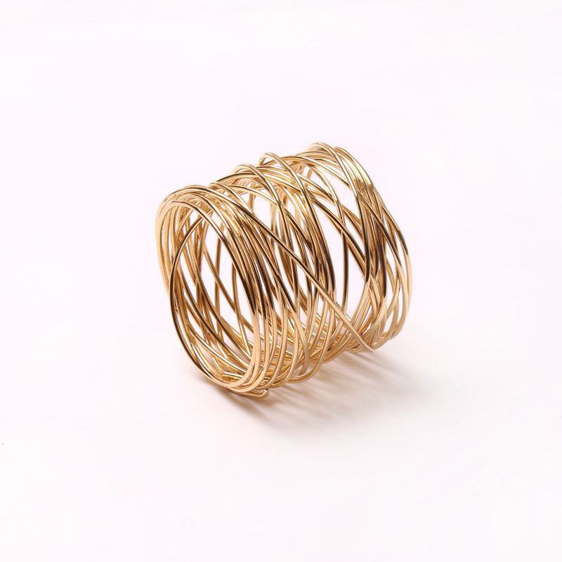 Metal Napkin Napkin Woven Ornament Ring Buckle Table Buckle