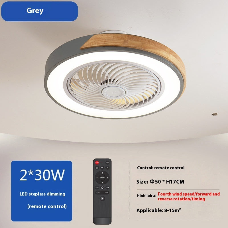 Solid Wood Ceiling Fan Lamp | Bedroom & Dining