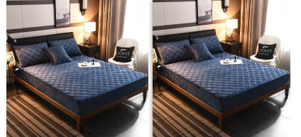 Crystal Velvet Thickened Bedspread Simmons Mattress Cover Bedspread