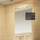 LED Simple Bathroom Shower Room Wall Lamp Crystal Mirror Headlight